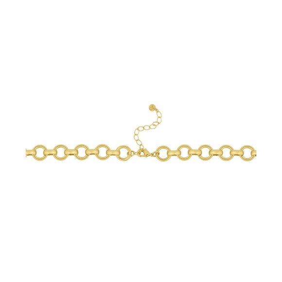 And Now This Round Link Chain Necklace, 16" + 2" Extender - Gold Plated - Picture 2 of 3